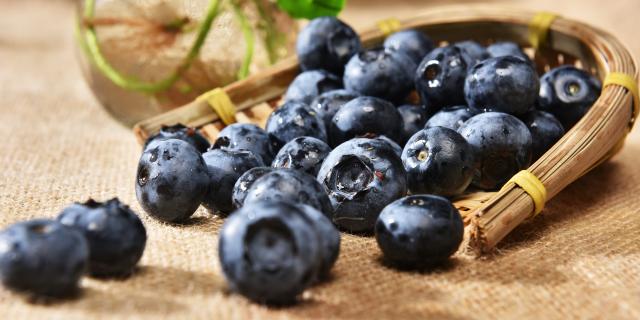 Food composition with blueberries